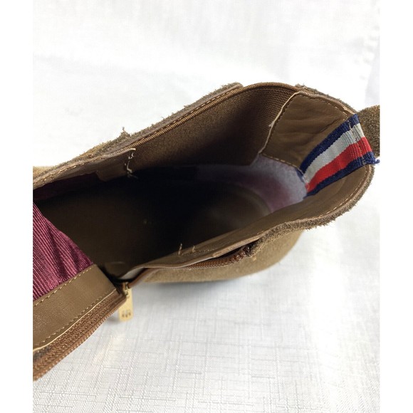 Tommy Hilfiger Women’s Brown Size 10M Suede Boots Booties Chelsea Gold Hardware - Picture 13 of 15